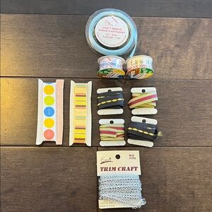 Colorful Craft Ribbon and Trim set